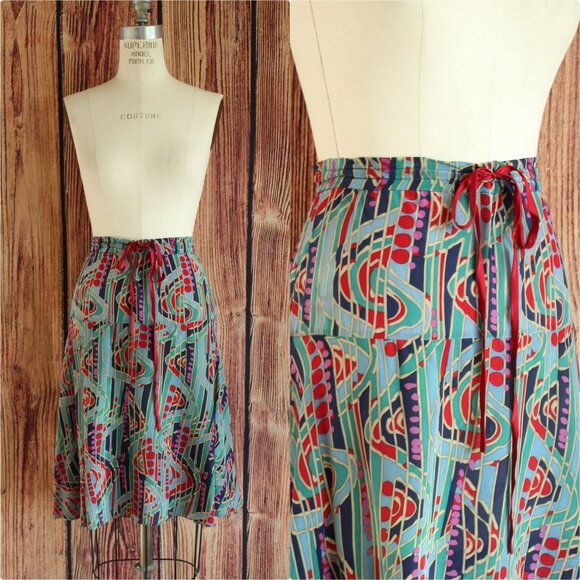 Marc Jacobs Womens Skirt, Silk, Size Small, Drawstring Waist, Full - Picture 1 of 11